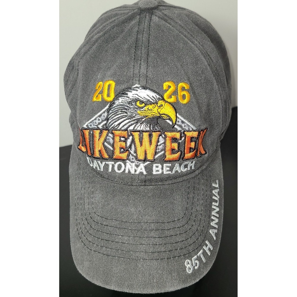 Hat 2026 Bike Week Daytona Beach Ride With Pride Adjustable Black OSFM